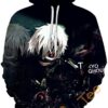 Tokyo Ghoul Print Pullover With Front Pocket All Over Print Hoodie 3D 4 0
