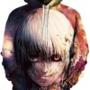 Tokyo Ghoul Print Pullover With Front Pocket All Over Print Hoodie 3D 6 0