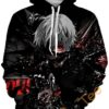 Tokyo Ghoul Print Pullover With Front Pocket All Over Print Hoodie 3D 8 0