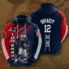 Tom Brady 12 Go Pats 3D Hoodie 0