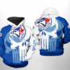 Toronto Blue Jays MLB Team Skull 3D Hoodie Zipper Hoodie Toronto Blue Jays MLB Team Skull 3D Hoodie Zipper Hoodie 0