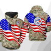Toronto Blue Jays MLB US Flag Camo Veteran 3D Hoodie Zipper Hoodie 0
