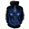 Toronto Maple Leafs Halloween Hoodie 3D Skulls Pullover Nhl 0