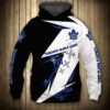 Toronto Maple Leafs Hoodie 3D Thunder Design Pullover Nhl 0