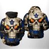 Toronto Maple Leafs NHL Skull 3D Hoodie Zip Hoodie 3D All Over Print Hoodie Zip Hoodie 1