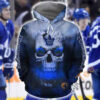Toronto Maple Leafs Skull On Fire Hoodie 3d Toronto Maple Leafs Skull On Fire Hoodie 3d 0