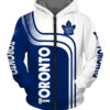 Toronto Maple Leafs Zipper Hoodie Zip Hoodie Pullover Gift for Fans 0