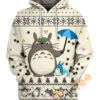 Totoro And Friends X?mas Hoodie 3D Totoro And Friends Xmas Hoodie 3D 0