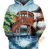 Totoro And The Catbus Hoodie 3D 0
