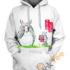 Totoro Ghibli Masks Hoodie 3D Totoro Ghibli Masks Hoodie 3D 0