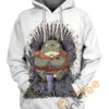 Totoro Umbrella Throne Hoodie 3D 0