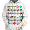 Type Of Pokeballs Hoodie 3D 0