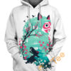 Ukiyoe Princess Mononoke Hoodie 3D 0