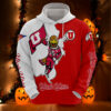 Utah Utes Hoodie 3D Zip Hoodie Mascot Long Sleeve Gift for Fan 0