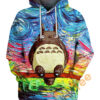 Van Gogh Totoro Hoodie 3D 0