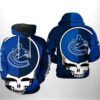 Vancouver Canucks Nhl Grateful Dead 3D All Over Print Zip Up Hoodie Option Vancouver Canucks NHL Grateful Dead 3D All Over Print Zip up Hoodie Option 1