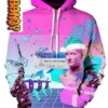 Vaporwave Unisex 3D Hoodie 0
