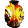 Volcano Explosion Scenic Hoodie 3D 0
