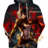 Warrior Mikasa Ackerman Hoodie 3D 0