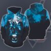 Washington Capitals Halloween 3D All Over Print Hoodie Zip Featuring Michael Myers Jason Voorhees and Freddy Krueger 1