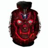 Washington Capitals Halloween Hoodie 3D Skulls Pullover Nhl Washington Capitals Halloween Hoodie 3D Skulls Pullover Nhl 0