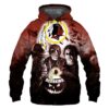 Washington Football Team Hoodie 3D Halloween Horror Night Gift for Fans 0