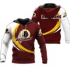 Washington Football Team Hoodie Curve Graphic Gifts for Fans 0