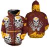 Washington Football Team Hoodie Skull for Halloween Graphic Washington Football Team Hoodie Skull for Halloween Graphic 0