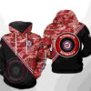 Washington Nationals MLB Camo Team 3D Hoodie Zipper Hoodie 0