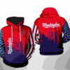 Washington Nationals MLB Team US 3D Hoodie Zipper Hoodie 0
