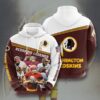 Washington Redskins Custom Sport All Over Print Hoodie 3D Style 6 Washington Redskins Custom Sport All Over Print Hoodie 3D Style 6 0