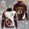 Washington Redskins Hoodie Flame Balls Graphic Gift for Fans 0