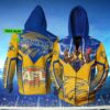 West Coast Eagles AFL Personalized Lightning Custom 3D All Over Print Hoodie 1