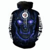 Winnipeg Jets Halloween Hoodie 3D Skulls Pullover Nhl 0