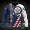 Winnipeg Jets Logo 3D Hoodie Zip Hoodie NHL 3D All Over Print Hoodie Zip Hoodie 1