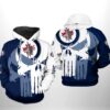 Winnipeg Jets Nhl Team Skull 3D All Over Print Zip Up Hoodie Option Winnipeg Jets NHL Team Skull 3D All Over Print Zip up Hoodie Option 1
