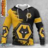 Wolverhampton Wanderers FC 3D Hoodie Wolverhampton Wanderers FC 3D Hoodie 0