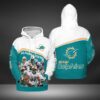 Sport Nfl Miami Dolphins 3D All Over Print Zip Up Hoodie Option regular 3