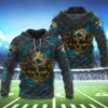 3D Skull Kansas City Chiefs Hoodies Cheap Gifts for Fans 1