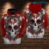 49ers Floral Skull Hoodie 3D San Francisco 49ers Gift 0