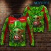 49ers Hoodie 3D Baby Yoda St Patrick8217s Day Brown San Francisco 49ers Gift 0