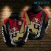 49ers Zip Up Hoodie 3D Diagonal Stripe Pattern San Francisco 49ers Gift 49ers Zip Up Hoodie 3D Diagonal Stripe Pattern San Francisco 49ers Gift 0