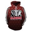 Alabama Crimson Tide 3D All Over Print Zip Up Hoodie Option Personalized NFL Merchandise 1