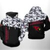 Arizona Cardinals Camo Veteran Team All Over Print Zip up Hoodie Great Gift 1