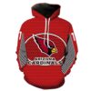 Arizona Cardinals Footballs 3D All Over Print Pullover Hoodie Zip up Hoodie 1