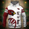 Arizona Cardinals Hoodie Customizable 3D All Over Print Hoodie With Zip up Option 1