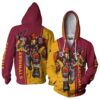 Arizona Cardinals Mascot Hoodie, Customizable 3D All Over Print Hoodie With Zip Up Option Arizona Cardinals Mascot Hoodie Customizable 3D All Over Print Hoodie With Zip up Option 1
