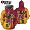 Arizona Cardinals Mascot Hoodie, Personalied 3D All Over Print Zip Up Hoodie Option Arizona Cardinals Mascot Hoodie Personalied 3D All Over Print Zip Up Hoodie Option 1