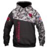 Arizona Coyotes Cute Design 3D All Over Print Zip up Hoodie Great Gift 1