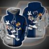 Auburn Tigers Tom And Jerry Unisex 3D All Over Print Hoodie NCAA Zip Up Hoodie 1